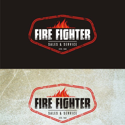 GUARANTEED: Create a bold imagery & font logo for Fire Fighter Sales & Service Design by Dirtymice