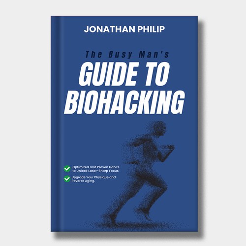Exciting and unique book cover for mind, body, spirit and health optimization that appeals to men Design by O'idea