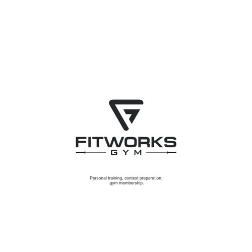 Fitworks Gym needs a modern, clean logo and font without clutter Logo