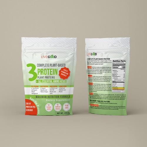 ***GUARANTEED PRIZE*** - LABEL DESIGN for Protein Powder -*****NEW***** Design by Aleaca