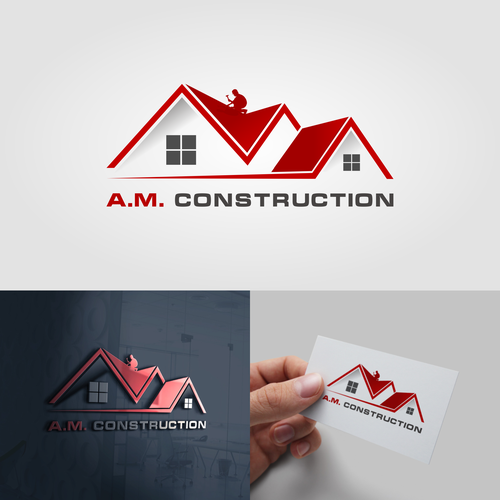 Next level Construction Logo for Home Improvement business "A.M. Construction" Design by sultan wisnu sadewa