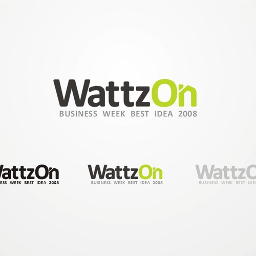 Help WattzOn (BusinessWeek Best Idea 2008) with a new logo Design by dessloch