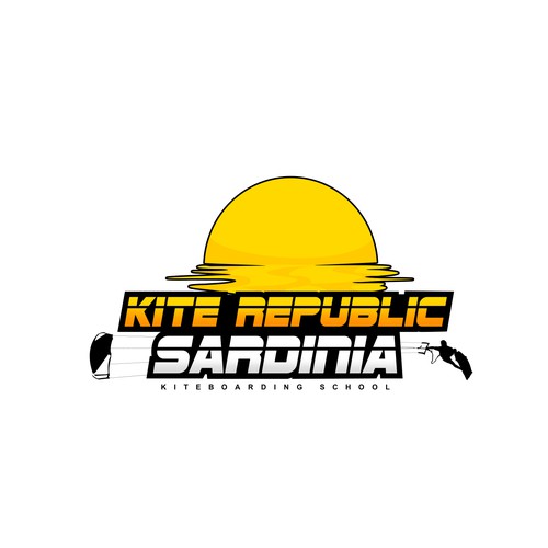 Kite Republic Sardinia - Kiteboarding School needs a youthful & professional Logo Design by Yolman