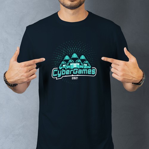 Hacking cybersecurity competition t-shirt design Design by erislii