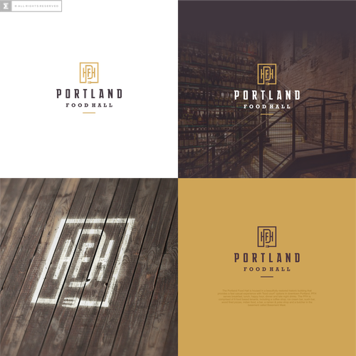 Portland Food Hall Logo & Outdoor Signage Design by artsigma