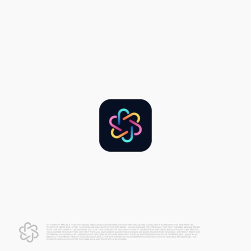 For You social media algorithm icon (app icon) Design von Aleksinjo