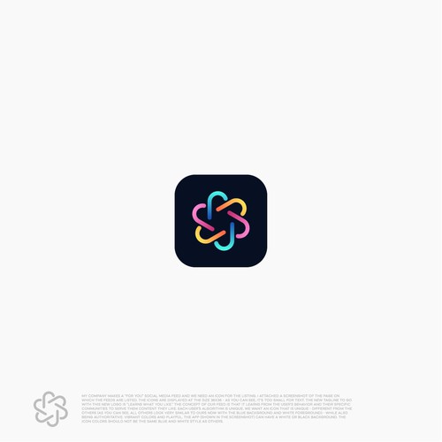 For You social media algorithm icon (app icon) Design by Aleksinjo