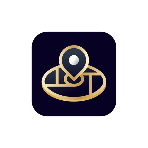 Modern iOS app - pressed penny locator app designed for coin collectors Design by V N Y X