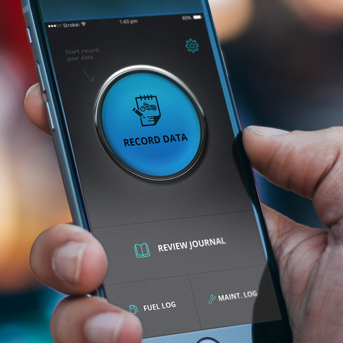 Design the first 3 screens of a new motorcycle note taking app! Diseño de Eugene Dobrik