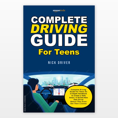 Driving Guide For Teens Book Cover Design by carlos&nukers