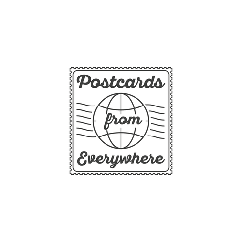 Postcards from Everywhere Logo Design by Branka lvdl