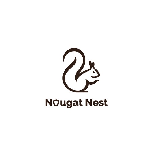 Simple yet elegant Squirrel design Diseño de Greycell design