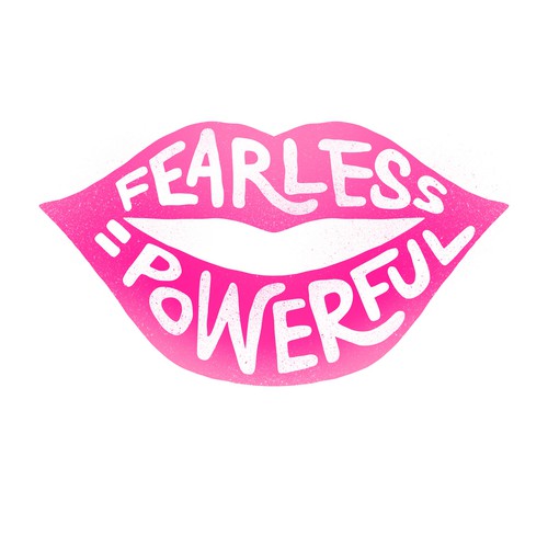 Typographic illustration to inspire and empower women Ontwerp door ANDREAS STUDIO
