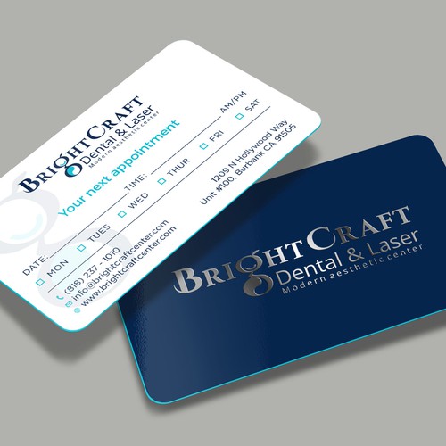 Modern Dental and Medical SPA business card Design por RENEXIT