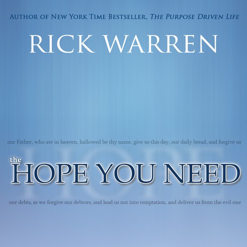 Design Rick Warren's New Book Cover Design por jDubbya