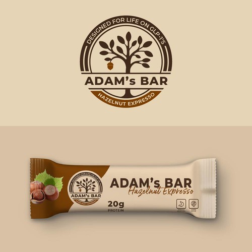 Adams Bar - Nutrition Bar for GLP1 patients Design by line2code