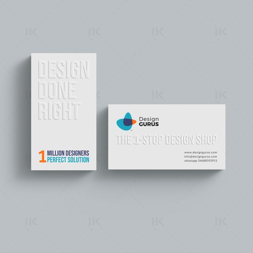 Business Card for DesignGurus.com Design réalisé par IK_Designs