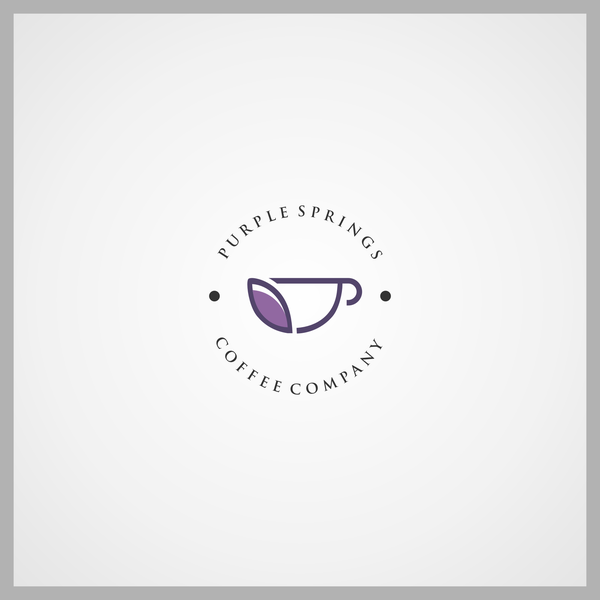 Design by =papin= titled "Purple Springs Coffee Company"