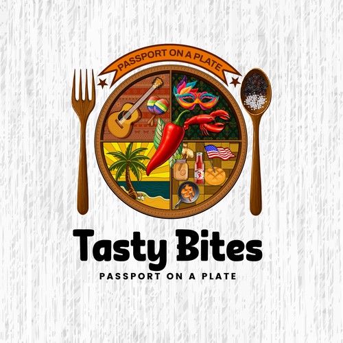 Design a Bold, Soulful Logo for Tasty Bites – Caribbean Meets Southern Comfort Design by TA Shorif