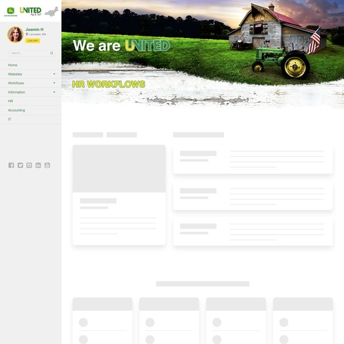 Looking for "stunning" & "Unique" Company Intranet Design Design by | Aquarian |