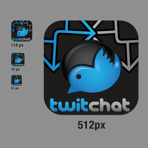 Create iOS App Icon for TwitChat™ for Twitter  Design by akaVanyok