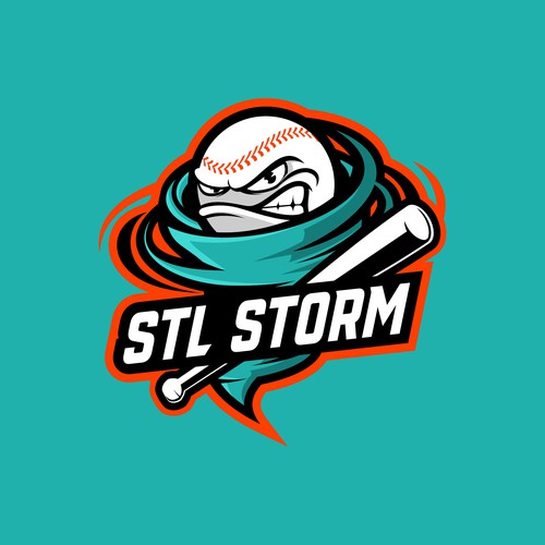 Youth Baseball Logo - STL Storm Design by indraDICLVX