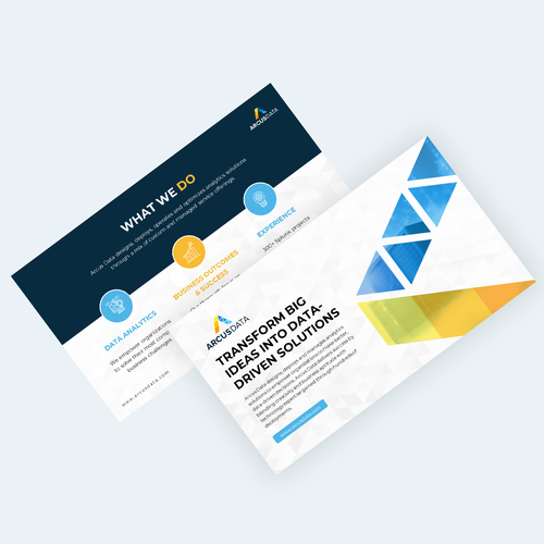 Arcus Data Corporate Powerpoint Template Design by Graph Zoon