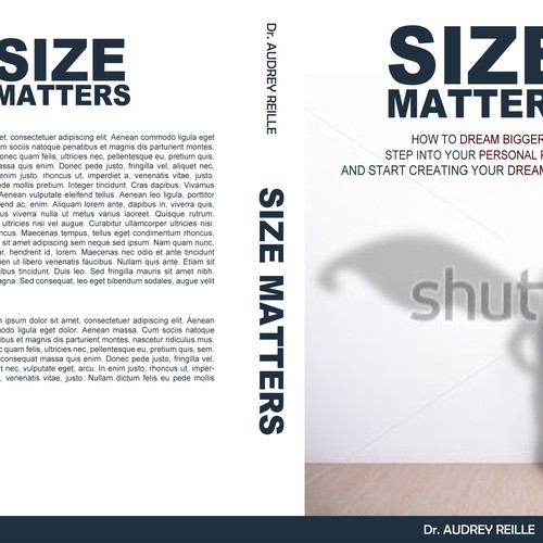 Design an Inspiring Book Cover for "Size Matters" on Dreaming Big! Design by VaMeDe