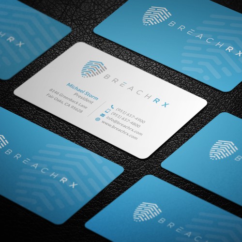 Professional B2B Card for Cyber Security Software Company Design von Galaxiya