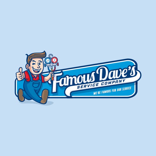 Famous Dave's Service Company Logo Réalisé par dannyoval