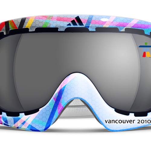 Design adidas goggles for Winter Olympics Design by ozonostudio