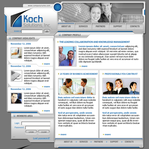 $500.00 Website template (Design only) Design by DesignVault