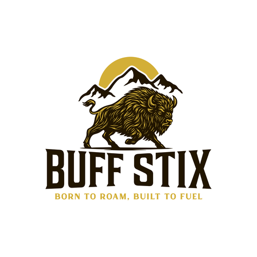Buff Stix...Lean, Delicious, Buffalo Strong. Design by Brazuca Studio