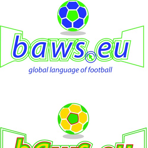 Global football (soccer) logo - baws.eu Design by Johncpc