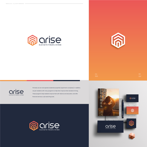 Arise - Rebranding (Brand Guide & Logo) Design réalisé par Senja1705