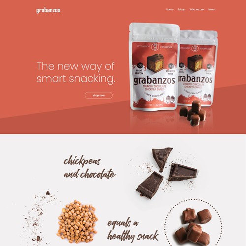 Create a modern website for Antithesis Foods, a food design company  page design contest