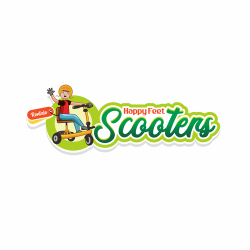 Fun, bright colored, modern logo for theme park scooter rental Design by azabumlirhaz