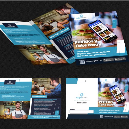 Design flyer for the restaurant gift card - content psd attached