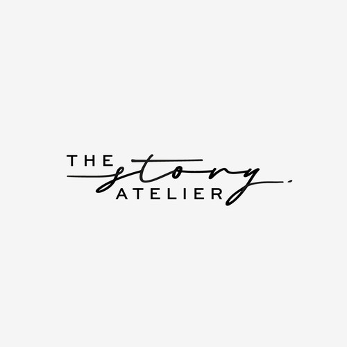 A logo that combines Old & New for a luxury unique writer's atelier Design by Julia Max