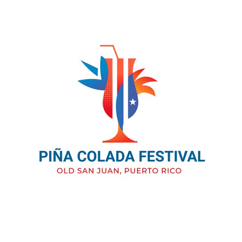 Design Piña Colada Festival Logo and Branding Package di smitadesign