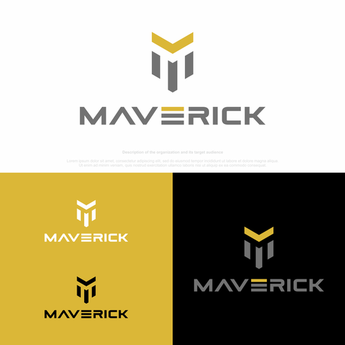 Need a modern abstract bull and M logo for our concrete construction company named Maverick. Design by petar k