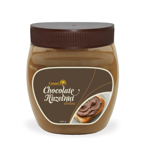 Modern Chocolate Hazelnut Spread Label Product label contest
