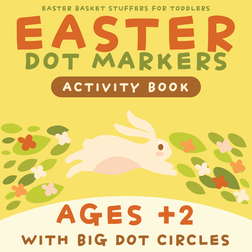 Easter Coloring Activity Book For Kids Design by Papaya Kreative