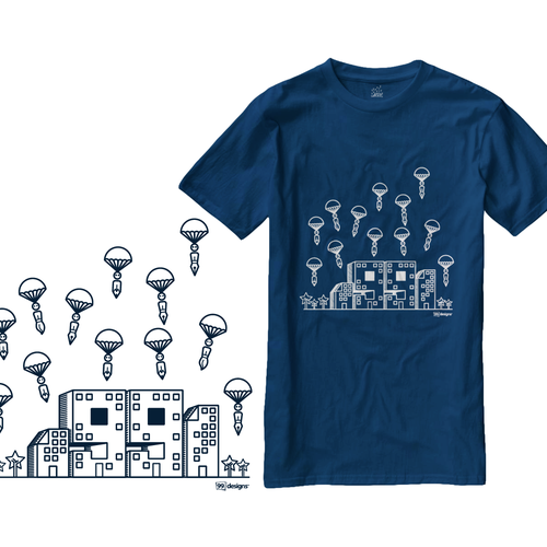 Create 99designs' Next Iconic Community T-shirt Diseño de cissy ( Qilart )