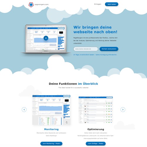 Landing page design contest entry by netDesigner