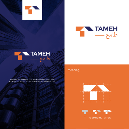 Design di “Premium Logo Design for Tameh – Next-Gen Fractional Real Estate Platform (Arabic + English)”- Add seed to plant di wonki ™