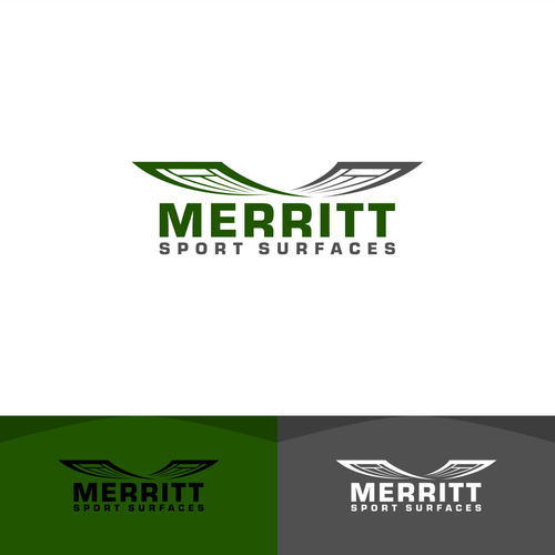 Design a modern logo for our tennis court/track surfacing company