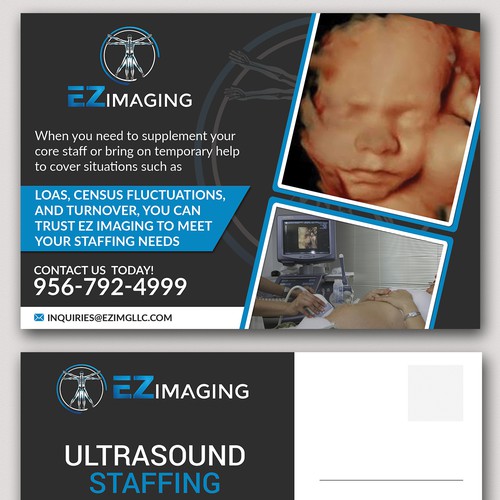 ULTRASOUND STAFFING CARD/FLYER Diseño de Graph Webs