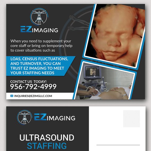 ULTRASOUND STAFFING CARD/FLYER Design by Graph Webs