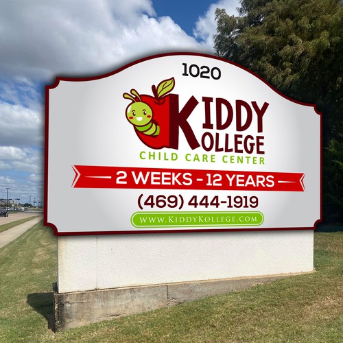 Playful, professional signage for child care center Design by icon89GraPhicDeSign